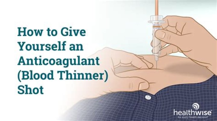 Are blood thinner injection?