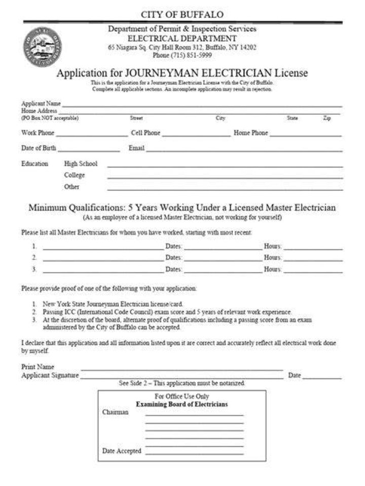 Are journeyman electrician's license?