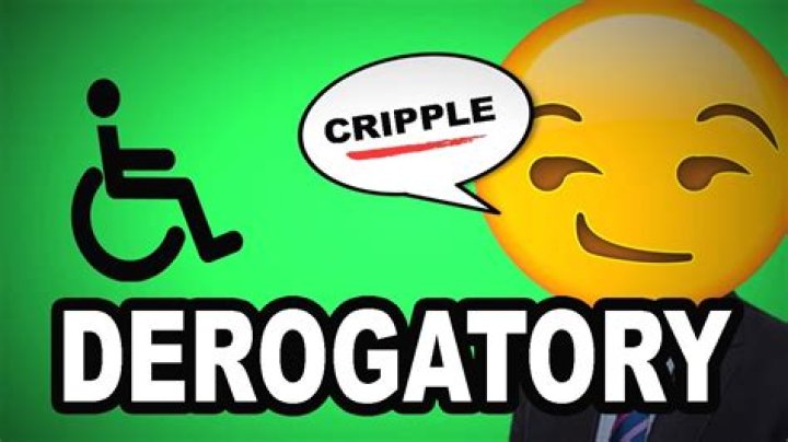 Are pejorative and derogatory?