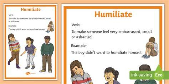 Are you humiliate meaning?