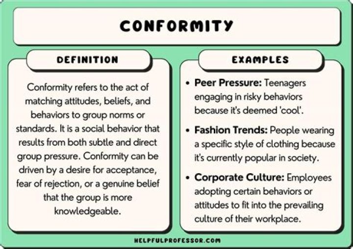 At does conformity mean?