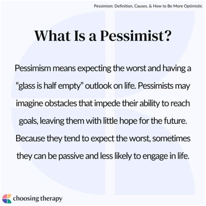 At does pessimistic mean?