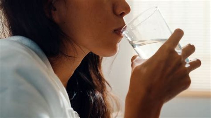 At those who drink water by the help of tongue?