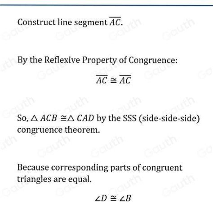 By the reflexive property of congruence?