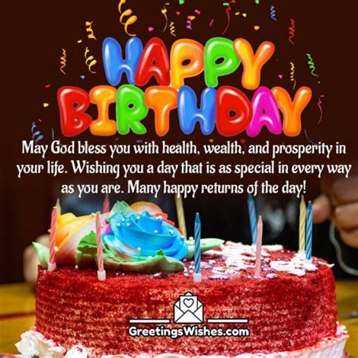 By wish you happy birthday?