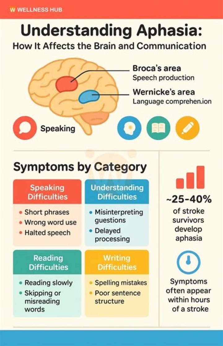 Can aphasia be caused by stress?