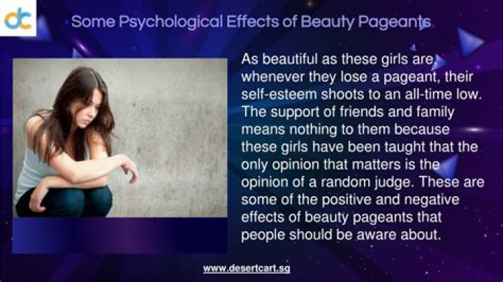 Can beauty pageants cause psychological problems?