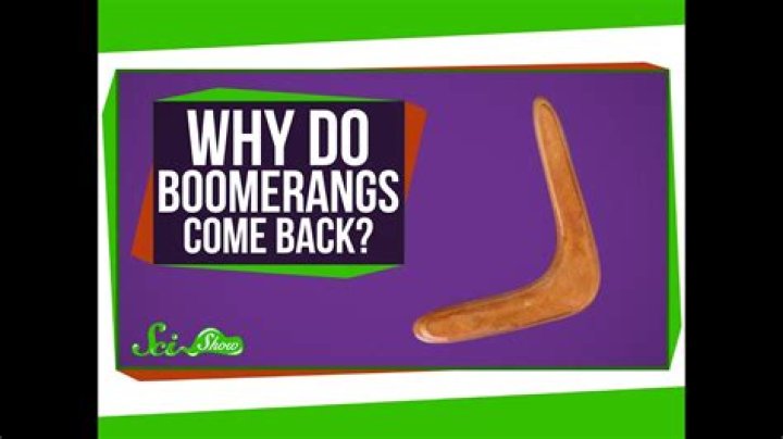 Can boomerangs really come back to you?
