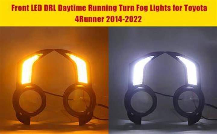 Can daytime running lights be yellow?