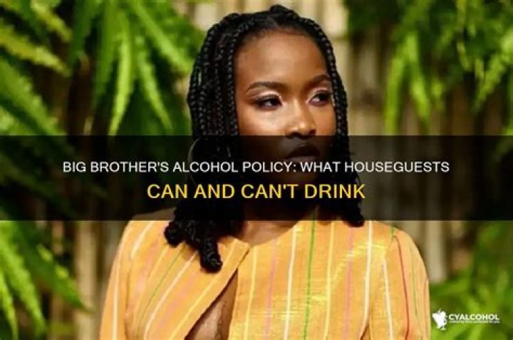 Can houseguests drink on big brother?