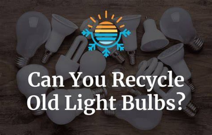 Can incandescent bulbs be recycled?