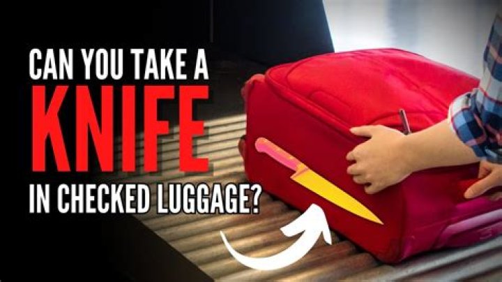 Can pocket knife checked baggage?