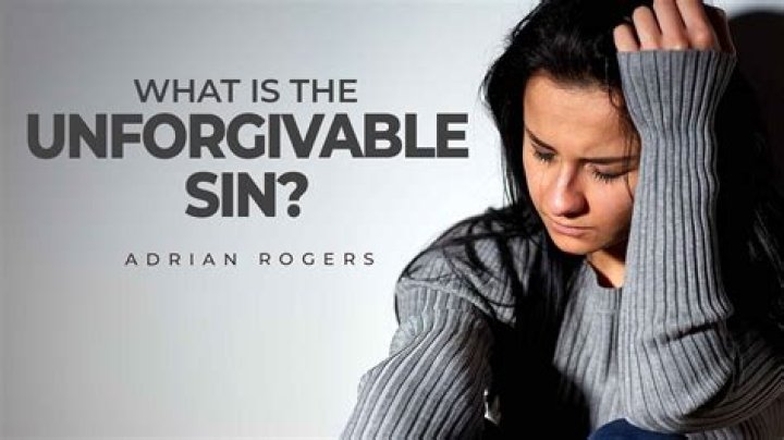 Can the unforgivable sin be forgiven?