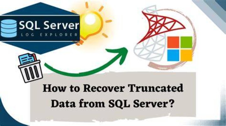 Can we recover truncated data in sql server?