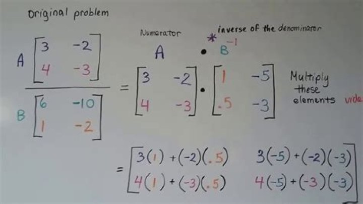 Can you divide matrices?