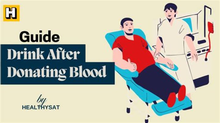 Can you drink after donating plasma?