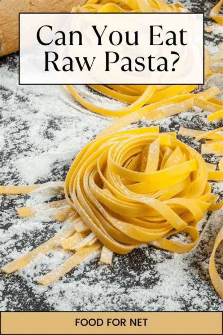 Can you eat raw pasta?