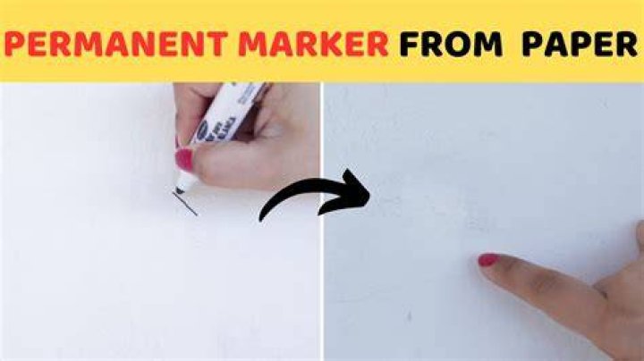 Can you get marker off paper?