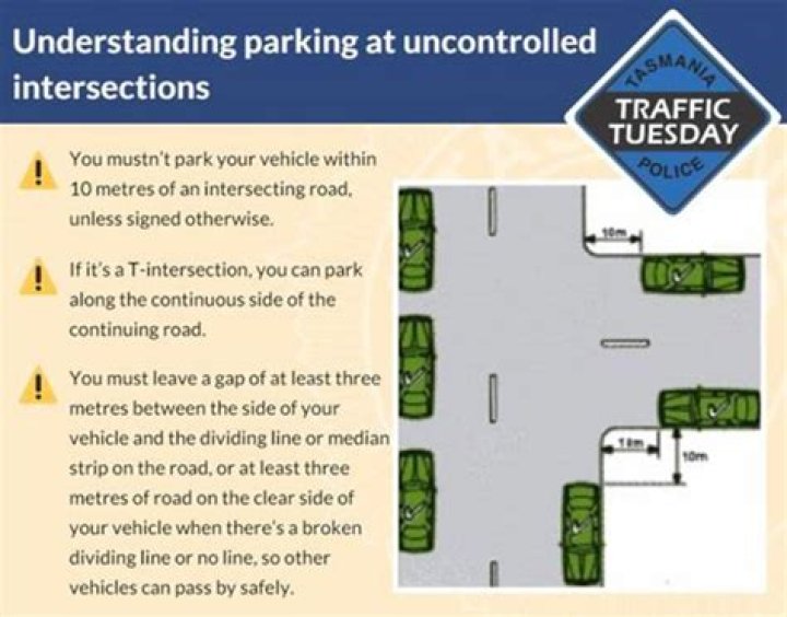 Can you park near a t junction?