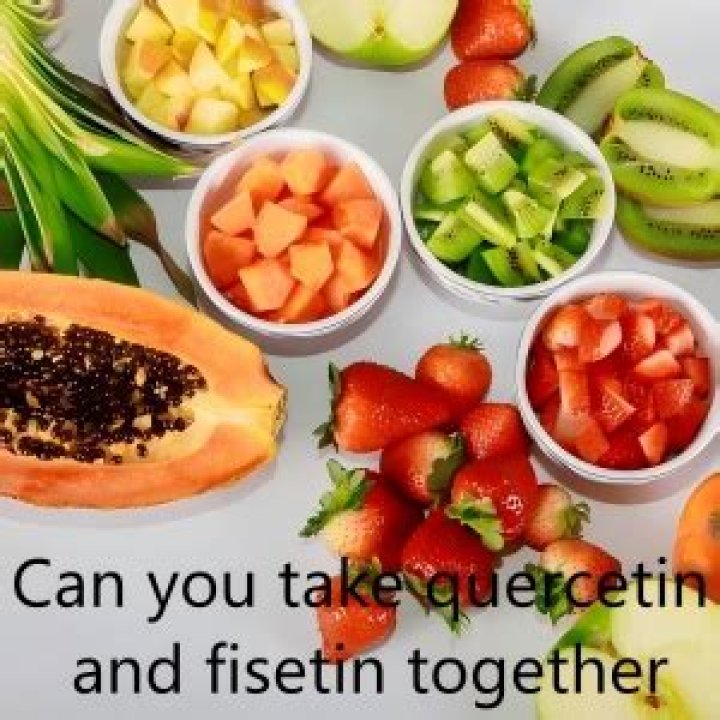 Can you take quercetin and fisetin together?