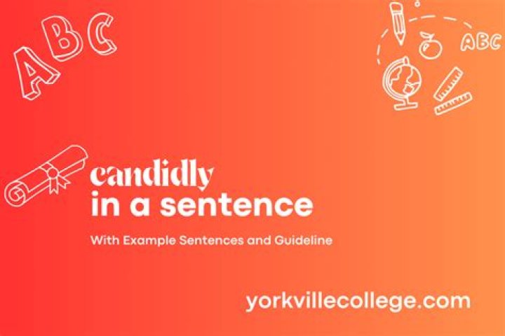 Can you use candidly in a sentence?