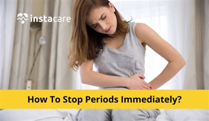 Can zoely stop your period?