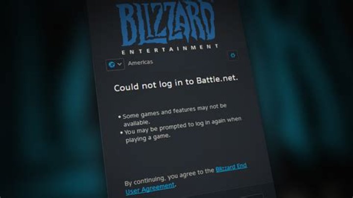 Could not connect to blizzard services?