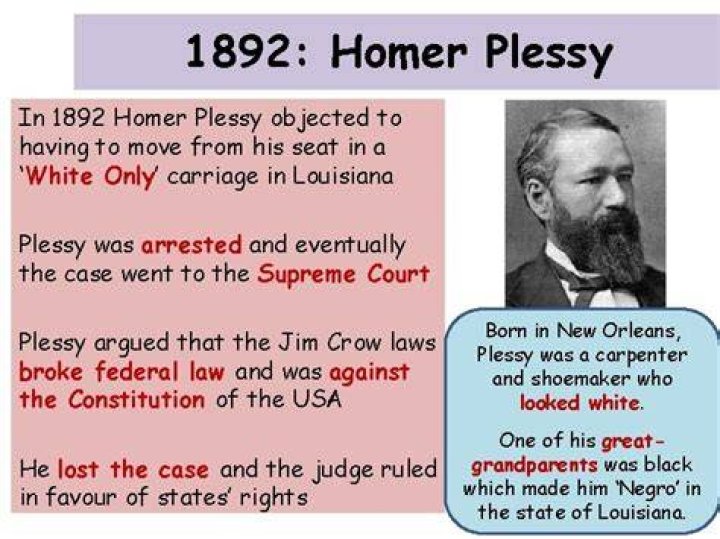Did homer plessy win his case?