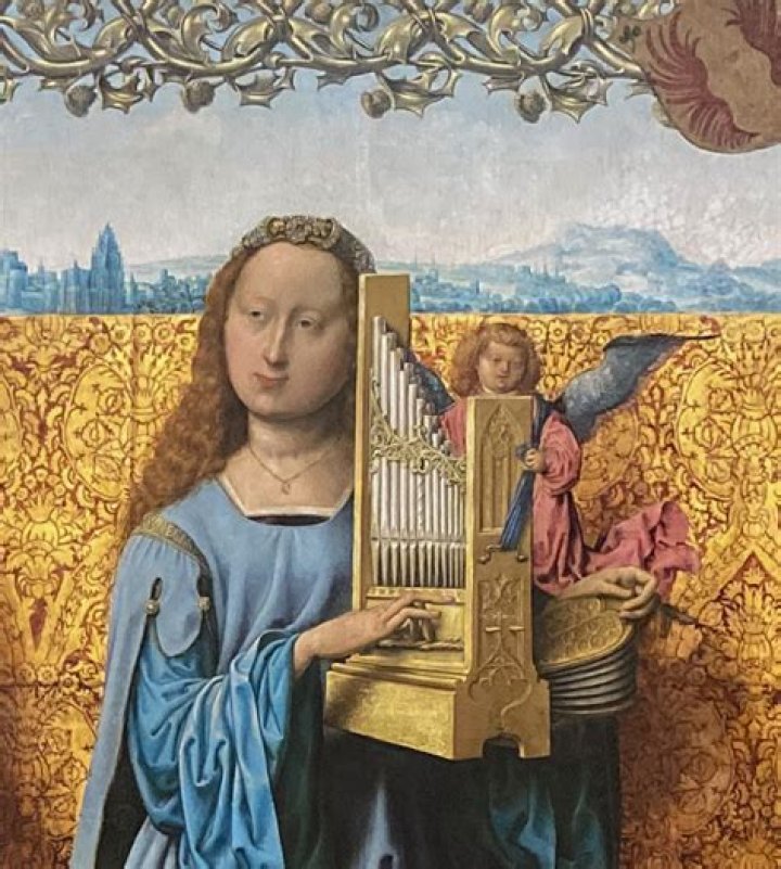 Did saint cecilia play any instruments?