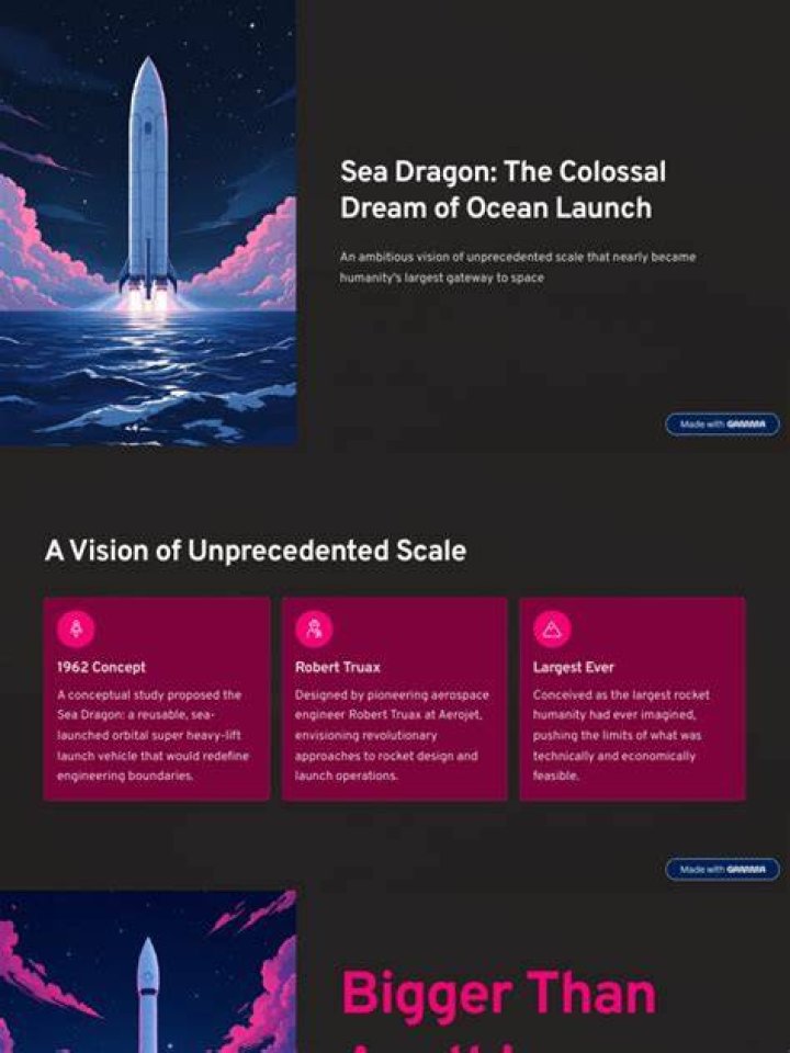 Did the sea dragon launch?