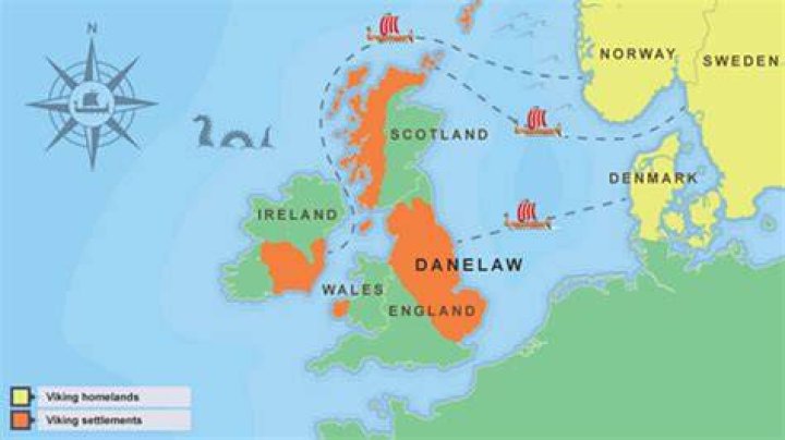 Did vikings settle in east anglia?