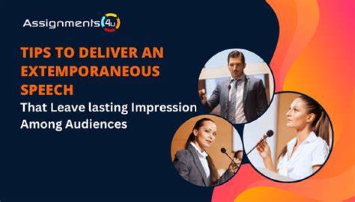 Do's and don'ts in extemporaneous speech?