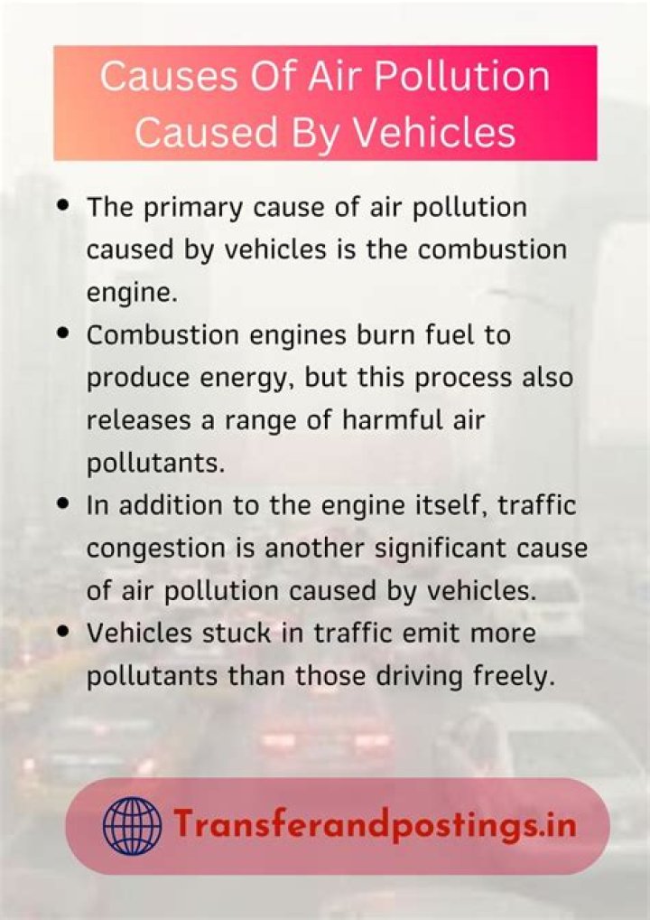 Do cars cause pollution?