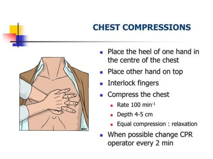 Do not blank the chest between compressions?