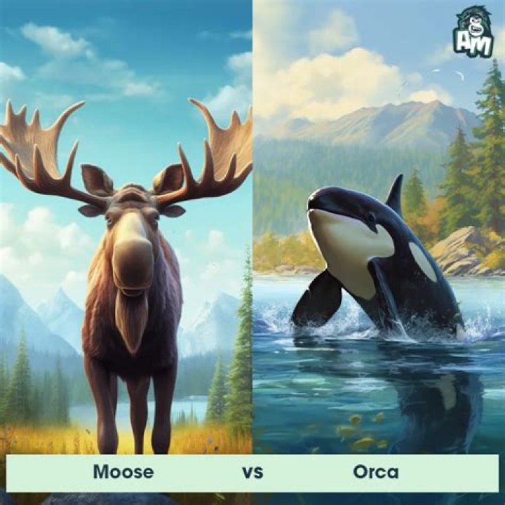 Do orca whales eat moose?