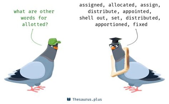 Does allotted mean allowed?