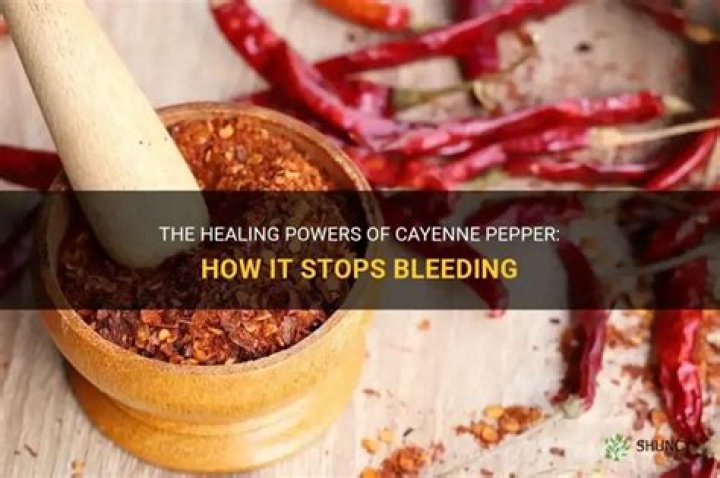 Does cayenne stop bleeding?