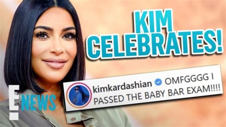 Does kim pass the baby bar?