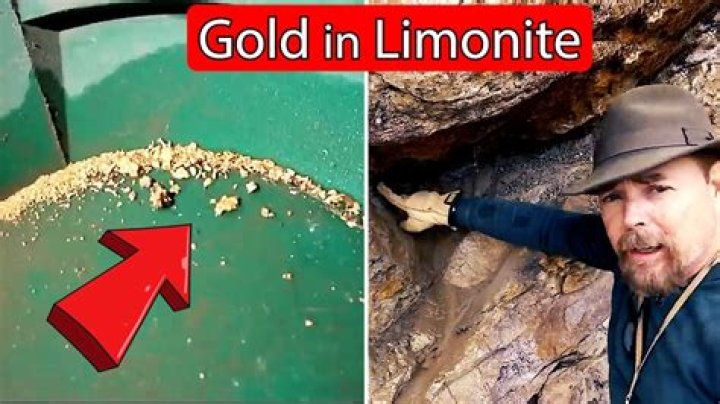 Does limonite contain gold?