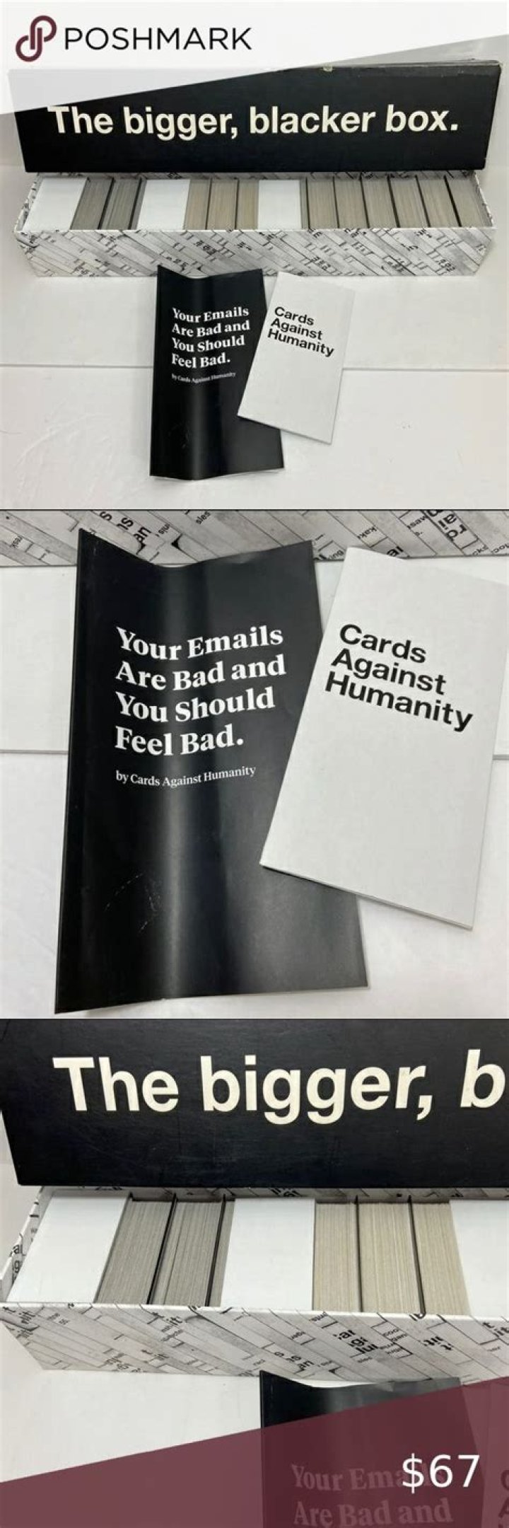 Does the bigger blacker box come with cards?