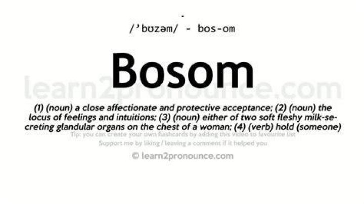 Does the word bosom mean?