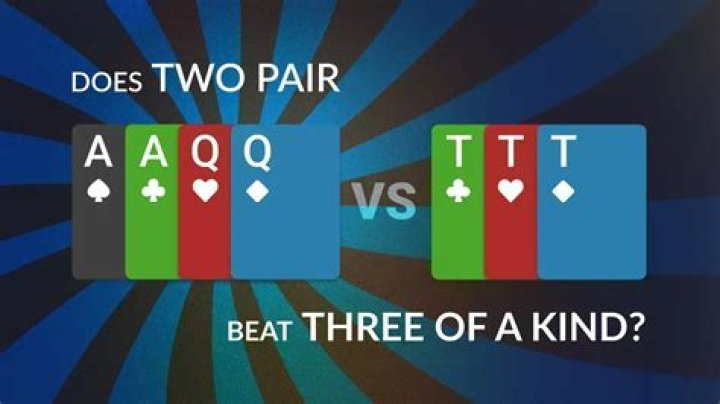 Does two pair beat four of a kind?
