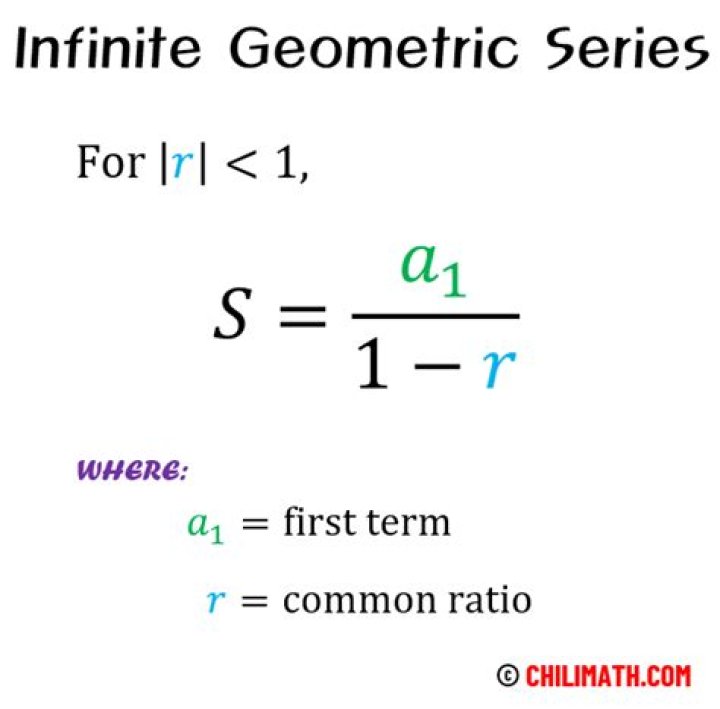 For a infinite series?