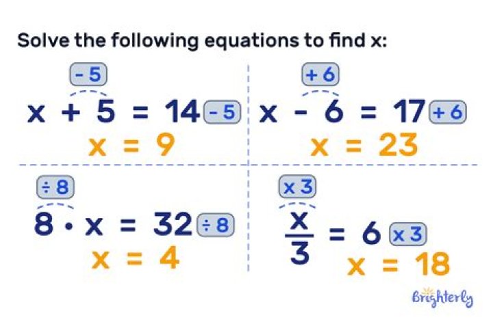 For one step equations?