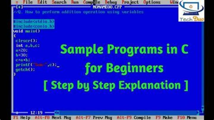 For programs in c?