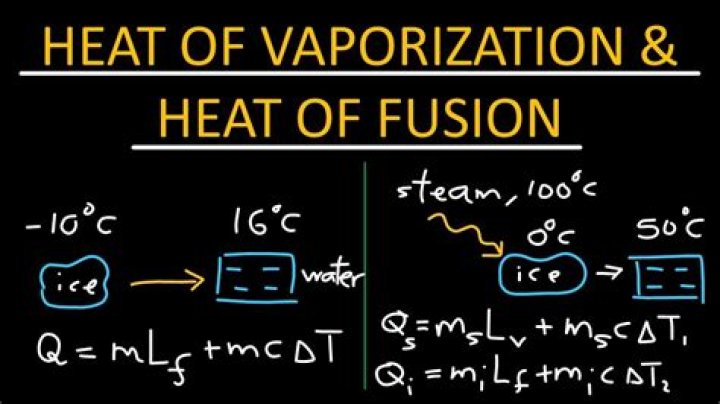 For the heat of fusion?
