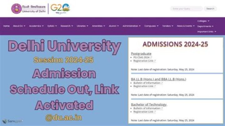 Has du admission started?