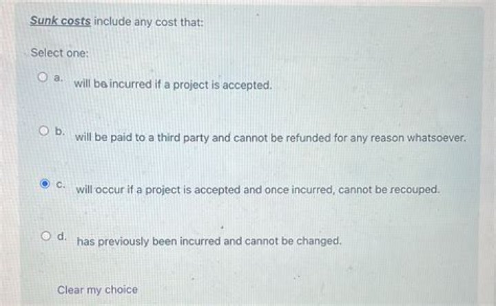 Has previously been incurred and cannot be changed?