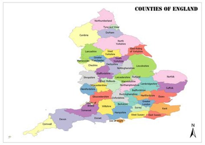How many counties in england?
