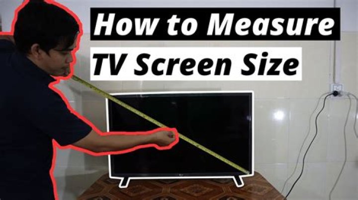 How measure tv size?